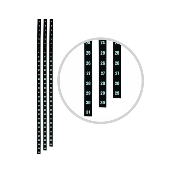 Image of Part Year Planner Date Strips 1200Mm