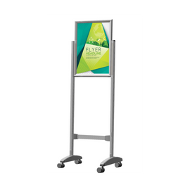 Image of Stand Poster Frame Castors Double Sided A0