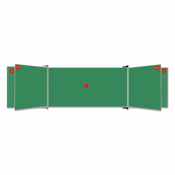 Parrot Educational Board Side Panel 1220x1220 Non-Mag Chalk Lines - image 01