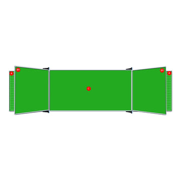 Parrot Educational Board Side Panel 1220x1220 Non-Mag Chalk Squares - image 01