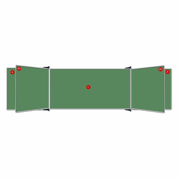 Parrot Educational Board Side Panel 1220x920 Non-Mag Chalk - image 01