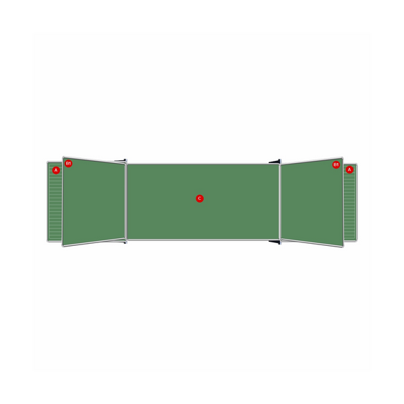 Image of Educational Board Side Panel 1220*920 Non-Mag Chalk Lines