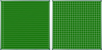 Parrot Edu Bd S/Leaf 1220x1210 Non-Mag Chalk Line/Squares - image 01