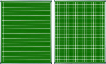 Parrot Educational Board S/Leaf 1220x910 Non-Mag Chalk Line/Squares - image 01
