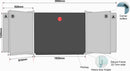 Parrot Edu Bd Centre Panel 1820x1220 Magnetic White - image 01