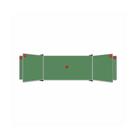 Image of Educational Board Centre Panel 1820*1220 Magnetc Chalk