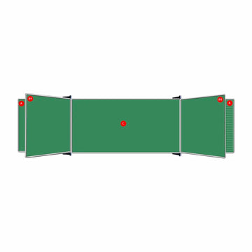 Parrot Educational Board Centre Panel 1820x1220 Magnetc Chalk - image 01