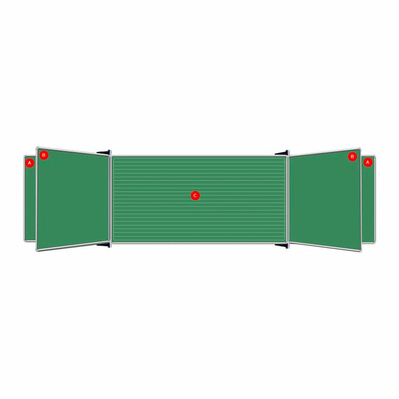 Parrot Edu Bd Centre Panel 2420x1220 Non-Mag Chalk Lines - image 01