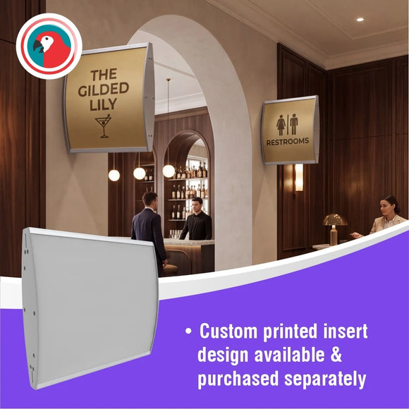 Parrot Sign Frame 210X230mm Dbl Sided Wall Mounted (M) - image 04
