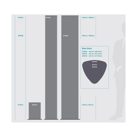 Image of Sign Frame 300X1800Mm Triangular Tower