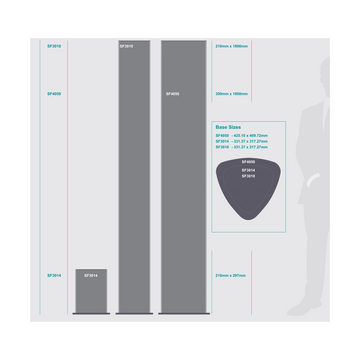 Image of Sign Frame 300X1800Mm Triangular Tower