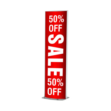 Parrot Sign Frame 420X1800mm Dbl Sided Standing - image 01