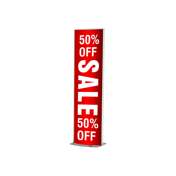 Image of Sign Frame 420X1800Mm Dbl Sided Standing
