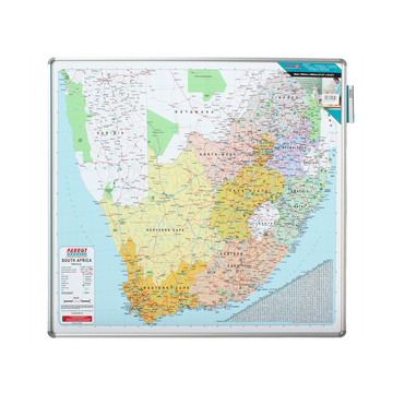 Image of Edu Bd Map South Africa 1230*1230Mm Magnetic White