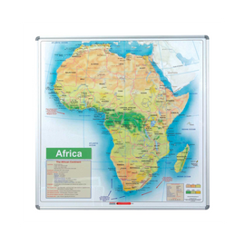 Image of Edu Bd Map Africa 1230X1230Mm Magnetic White