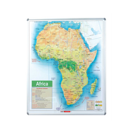 Image of Edu Bd Map Africa 1230X920Mm Magnetic White