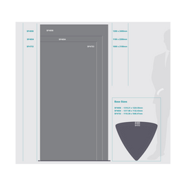 Image of Sign Frame 1000X2100Mm Triangular Tower