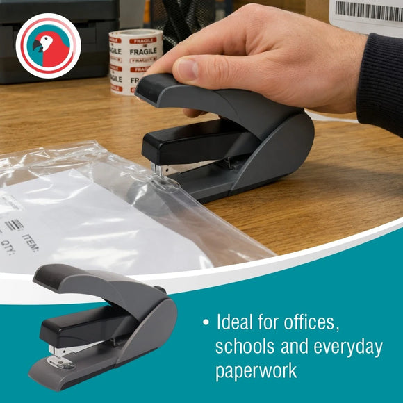Parrot Stapler Plastic Light Touch 105X(24/6 26/6) Black - image 06