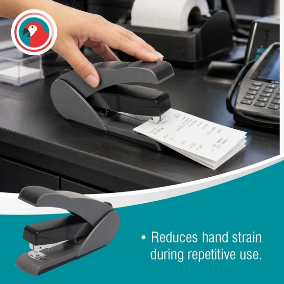Parrot Stapler Plastic Light Touch 105X(24/6 26/6) Black - image 07
