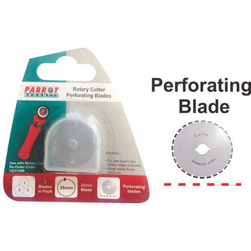 Parrot Craft Knife Rotary Blades 28mm Perforate - image 01