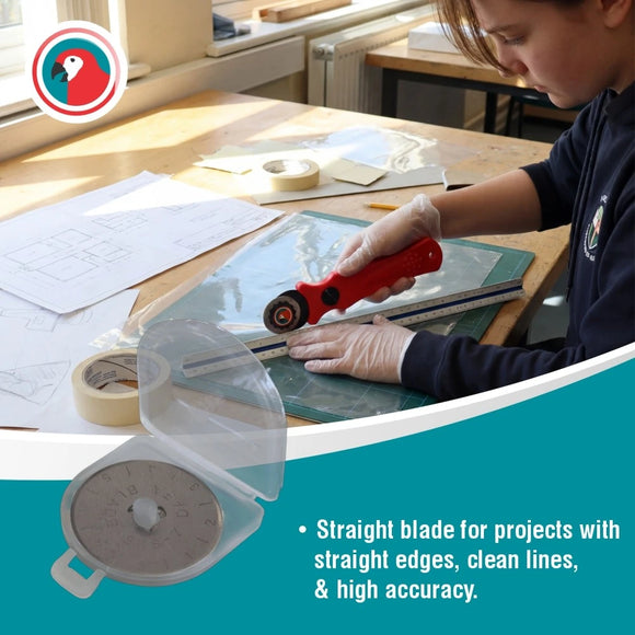 Parrot Craft Knife Rotary Blades 28mm Straight - image 05