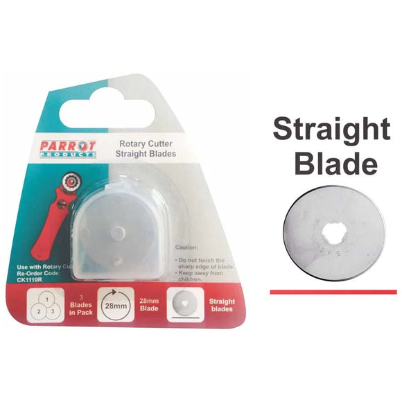 Parrot Craft Knife Rotary Blades 28mm Straight - image 01