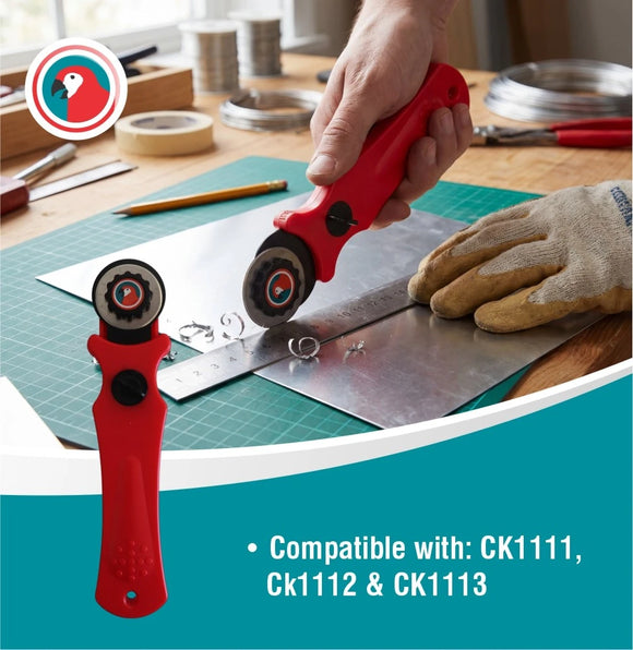 Parrot Craft Knife Rotary Plastic Red - image 10