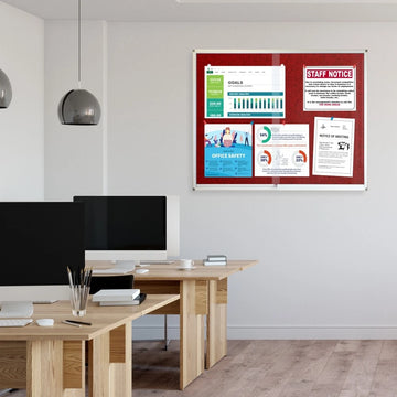 Parrot Display Case Pinning Board 1200x900mm Burgundy - image 02