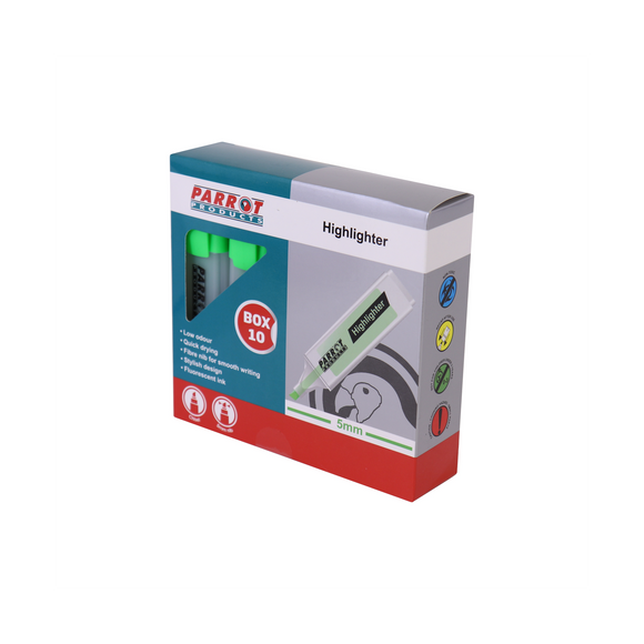 Image of Marker Highlighter Box 10 Green