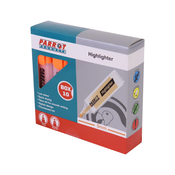 Parrot Marker Highlighter Box 10 Orange - image 01