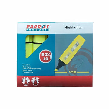 Parrot Marker Highlighter Box 10 Yellow - image 04