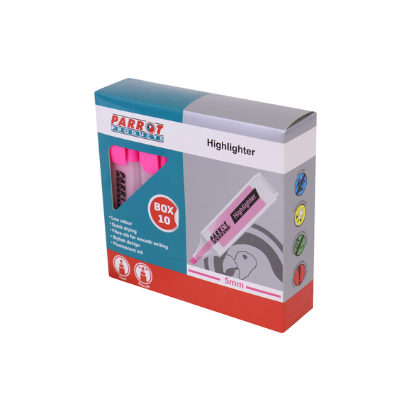 Image of Marker Highlighter Box 10 Pink