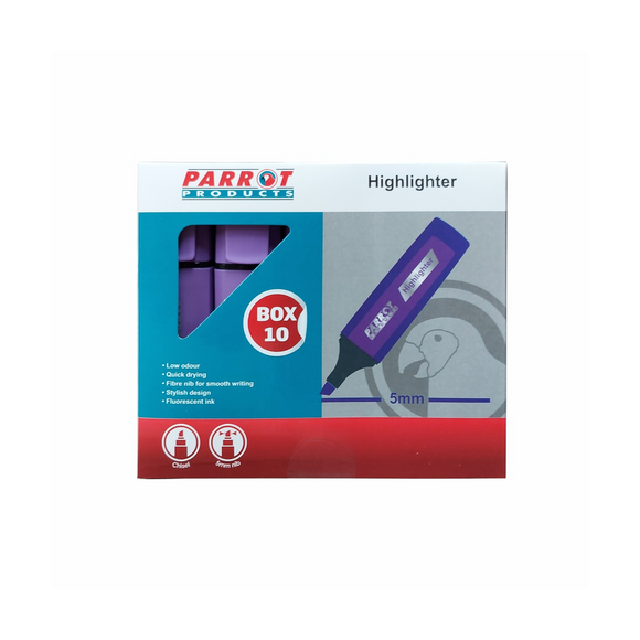 Image of Marker Highlighter Box 10 Violet