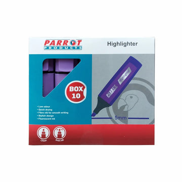 Parrot Marker Highlighter Box 10 Violet - image 01