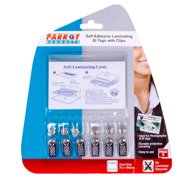 Parrot Laminating Self Ashesive Id Tags And Clip (6) - image 01