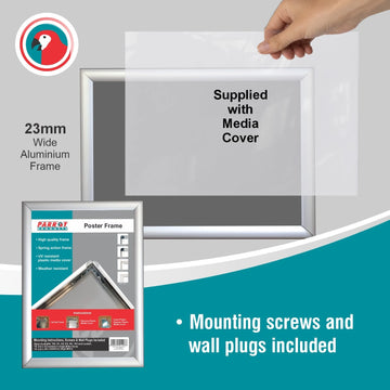 Parrot Poster Frame A2 625x450mm Single Mitred Econo - image 01