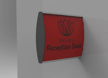 Parrot Sign Frame 100 X 300mm Dbl Sided Wall Mounted (M) - image 01