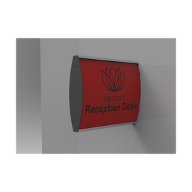 Image of Sign Frame 100 X 300Mm Dbl Sided Wall Mounted (M)