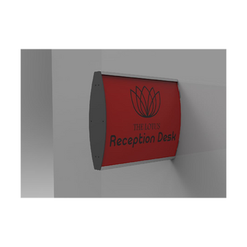 Image of Sign Frame 100 X 300Mm Dbl Sided Wall Mounted (M)