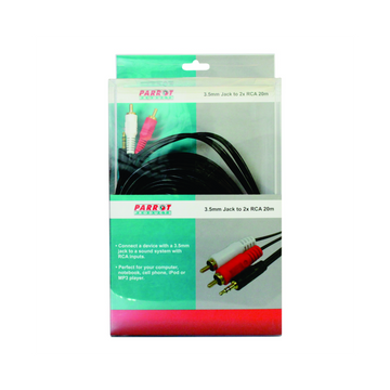 Image of Cable - Audio 3.5Mm Jack - Two Male Rca 20M