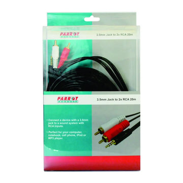 Parrot Cable - Audio 3.5mm Jack - Two Male Rca 20M - image 01