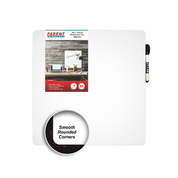 Image of Whiteboard Tile Magnetic 355X355Mm White