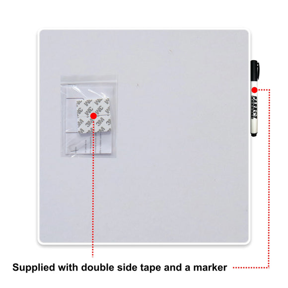 Parrot Whiteboard Tile Magnetic 355X355mm White - image 04