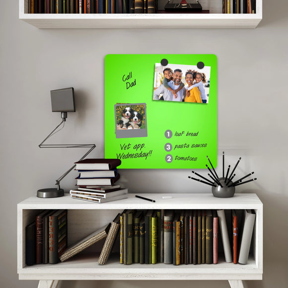 Parrot Whiteboard Tile Magnetic 355X355mm Green - image 03