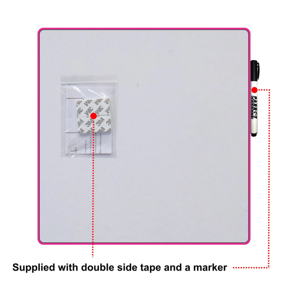 Parrot Whiteboard Tile Magnetic 355X355mm Pink - image 01