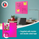 Parrot Whiteboard Tile Magnetic 355X355mm Pink - image 08