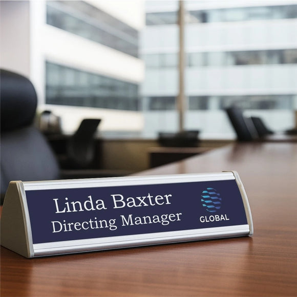 Parrot Sign Frame Desk Name Plate 280X50mm Double Sided - image 03