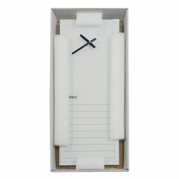 Parrot Clock Glass With Notes 210 X 580mm White - image 01