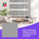 Parrot Decorative Glass Wall Tile 598mm X 650mm Signal Grey - image 01