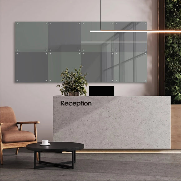 Parrot Decorative Glass Wall Tile 598mm X 650mm Gun Metal - image 05
